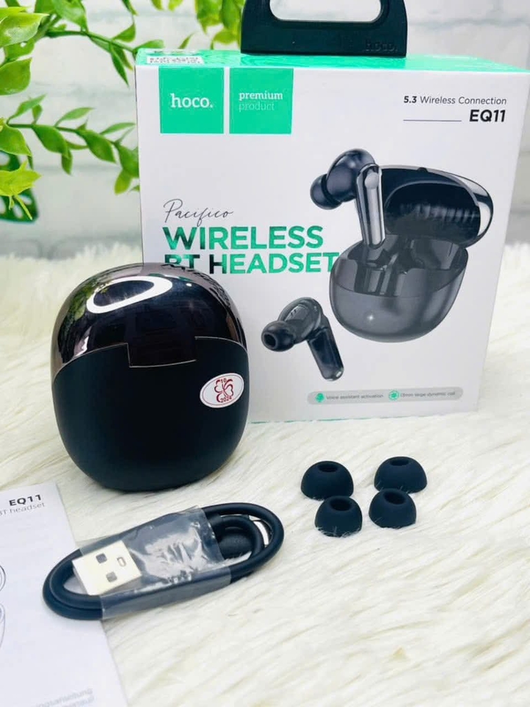 TAI NGHE BLUETOOTH HOCO EQ10 GIẢM ỒN KIỂU DÁNG AIRPODS CHÍNH HÃNG (24)