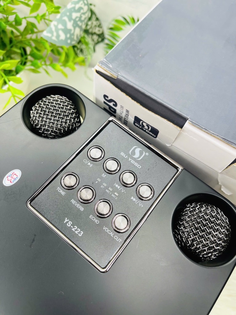 LOA KARAOKE BLUETOOH YS223 TẶNG KÈM 2 MICRO KHÔNG DÂY CỰC HAY (50)