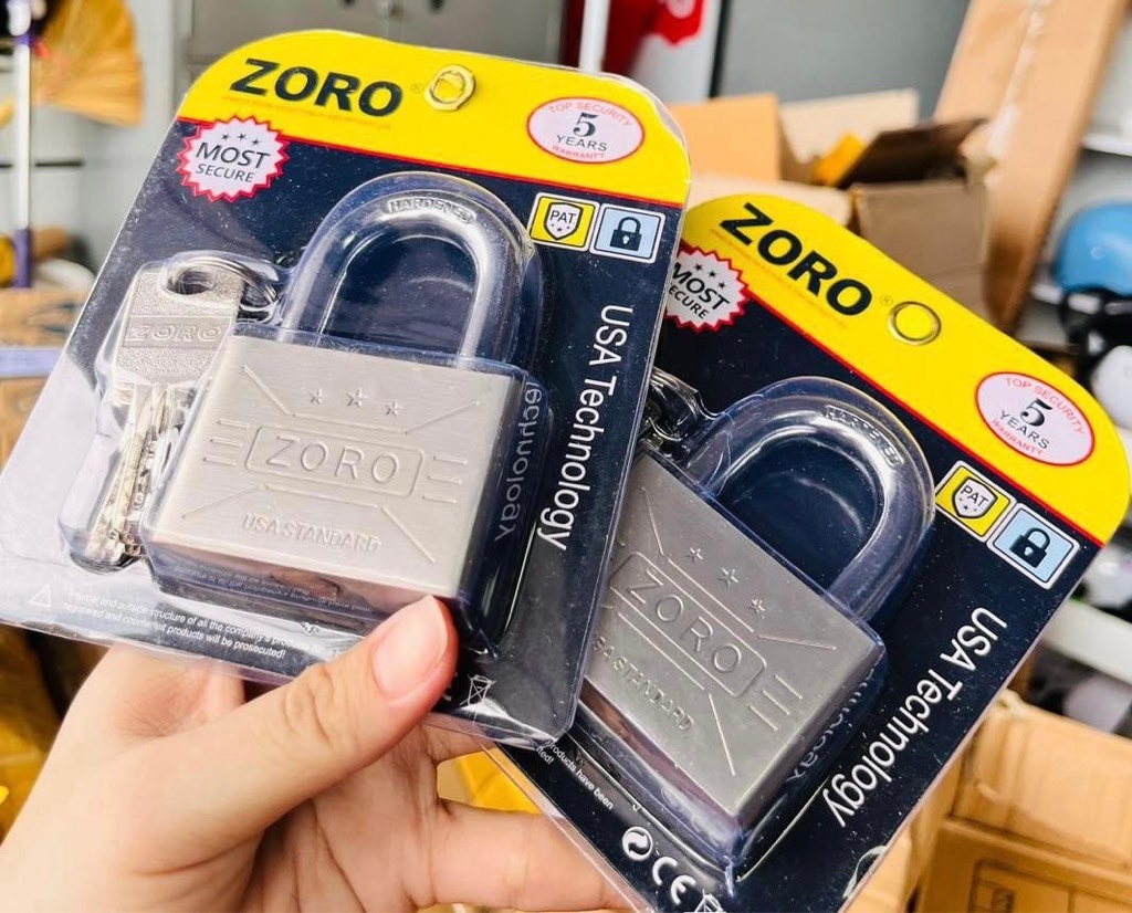 Ổ Khóa Nhà Zoro 60mm Màu Bạc Thường (7)