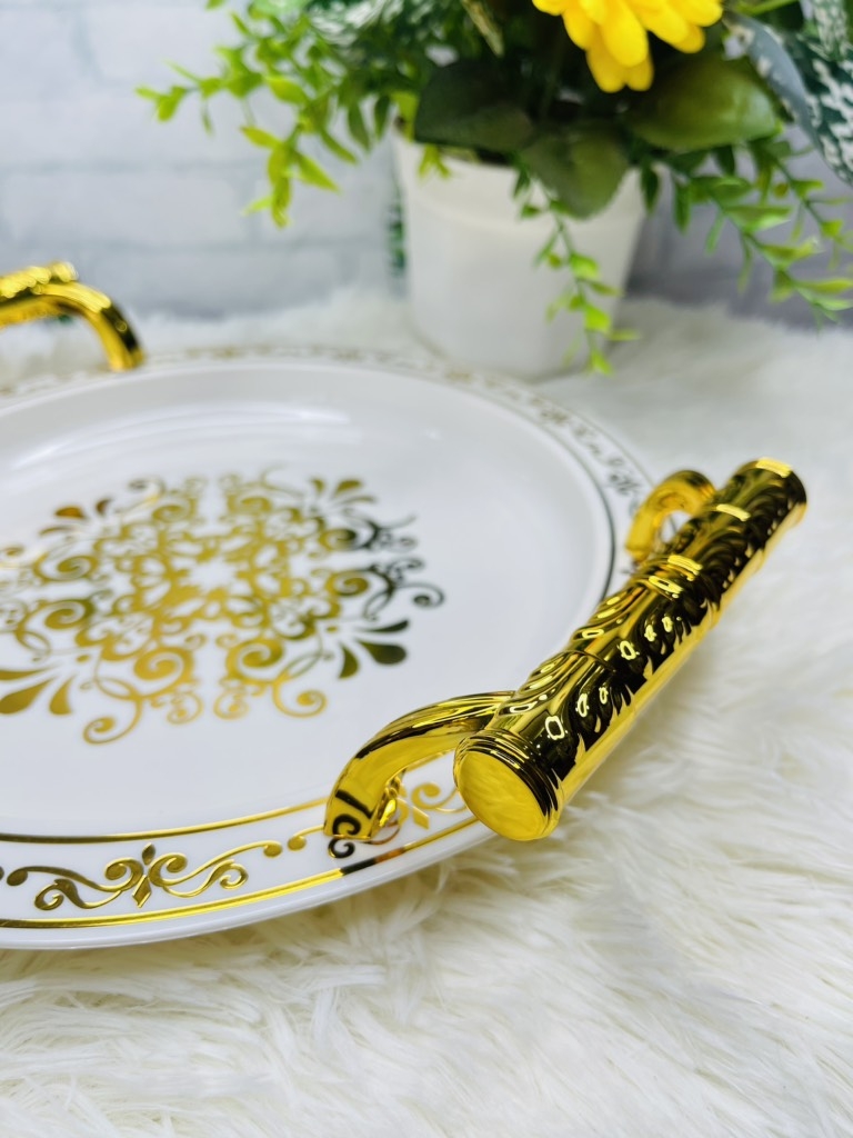 DĨA ĐỂ THỰC PHẨM 30cm DECOR PHONG CÁCH CHÂU ÂU SANG TRỌNG (3)
