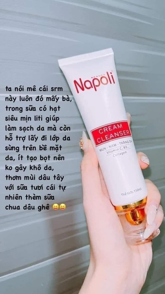 KEM SỮA RỬA MẶT NAPOLI C.HÃNG LẺ CTY 195K '