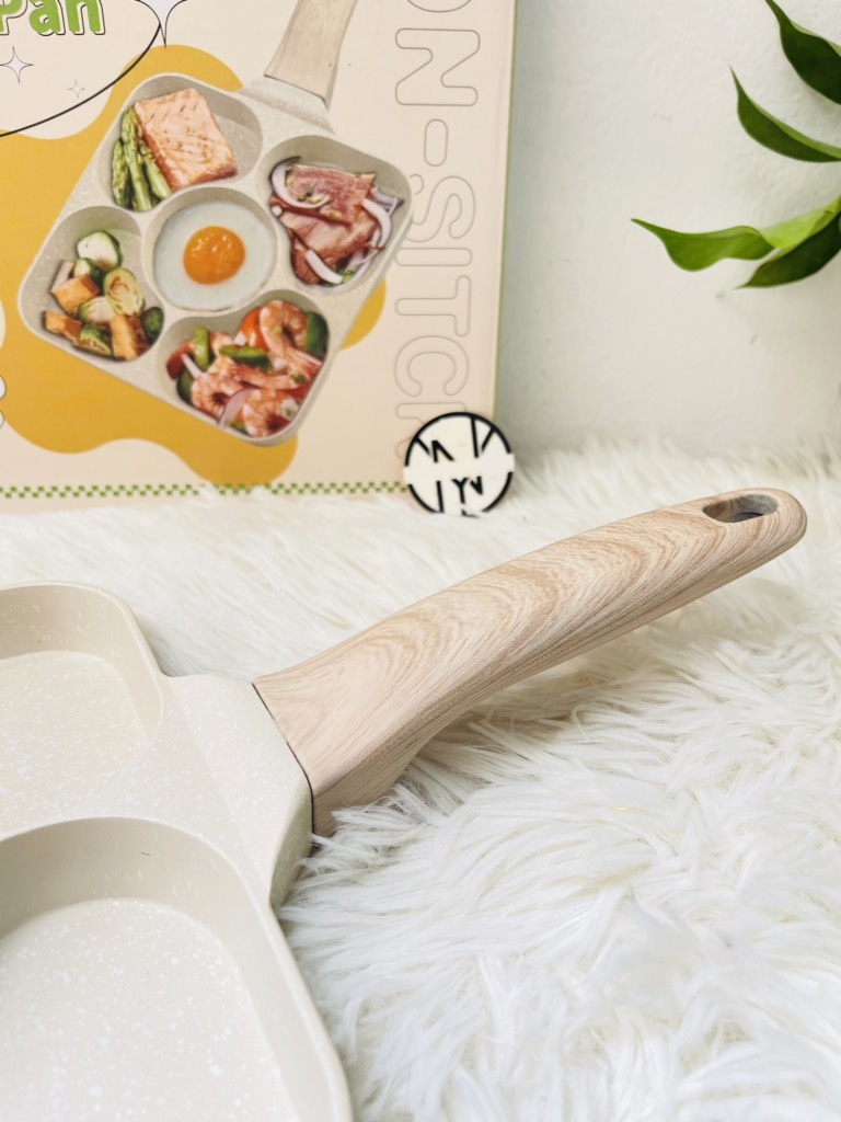 CHẢO CHỐNG DÍNH 5 NGĂN XỊN CÁN GỖ (14)
