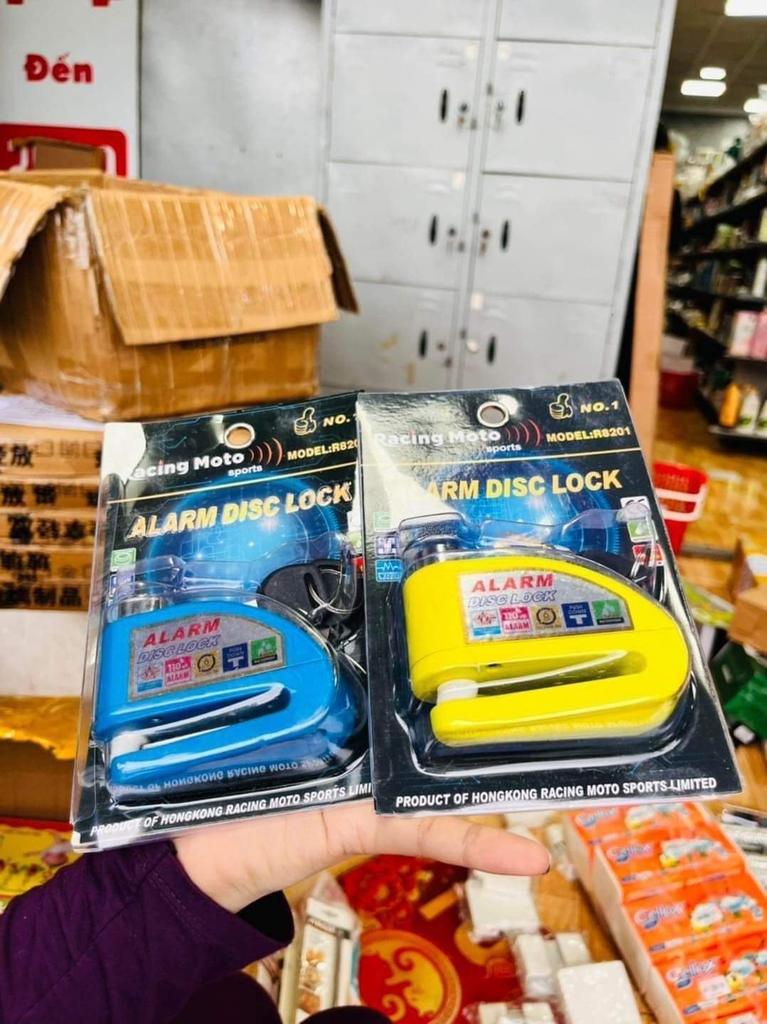 Khoá Đĩa Xe Máy Có Báo Động Mẫu Xịn Alarm (14)