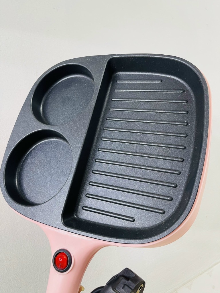 Chảo Điện Nướng Chiên 3 Ngăn Chống Dính Tiện Lợi (20)