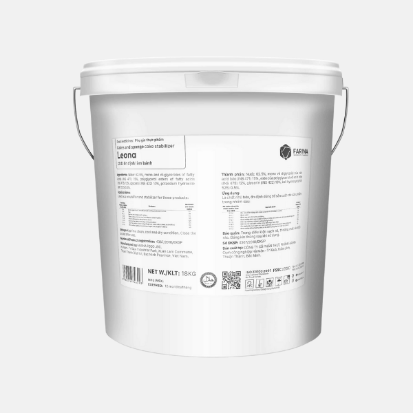 Leona 02 - Chất Ổn Định Làm Bánh, Farina | Thùng 5kg, 18kg