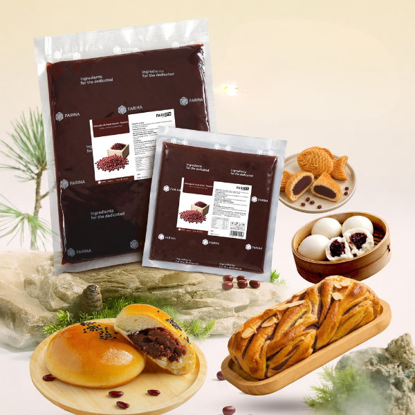 Nhân đậu đỏ Azuki vỡ hạt - Tsubuan nhãn hiệu FariPro | Túi 1kg