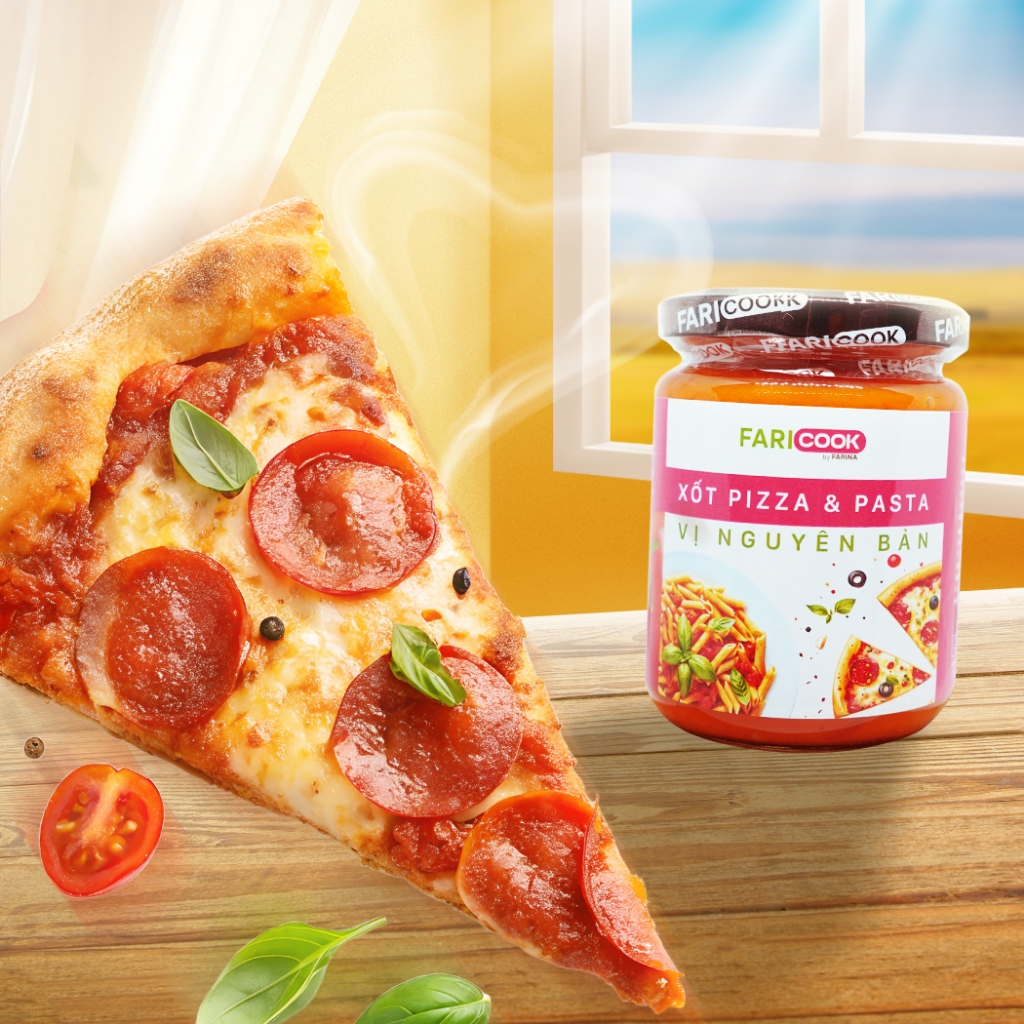Xốt Pizza - Pasta Vị nguyên bản | Hũ 240g; Túi 1kg