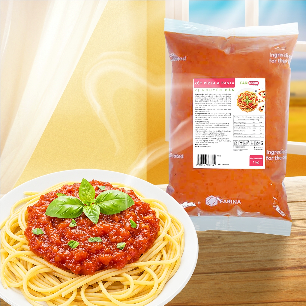 Xốt Pizza - Pasta Vị nguyên bản | Hũ 240g; Túi 1kg