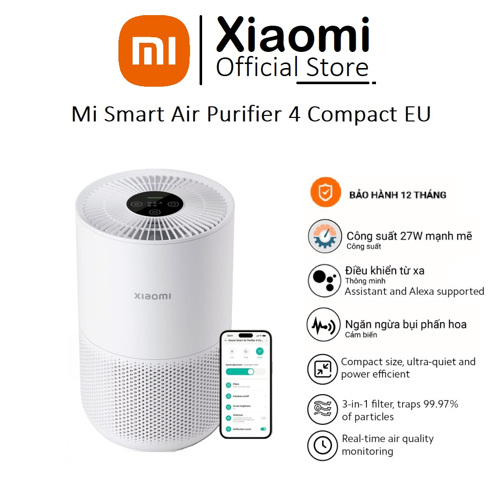 Máy lọc không khí Xiaomi Smart Air Purifier 4 compact EU