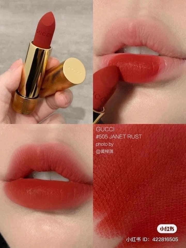 GUCCI - Son matt thỏi Janet Rust 505 Sammy Nguyen GUCCI - Son matt thỏi Janet Rust 505 Sammy Nguyen