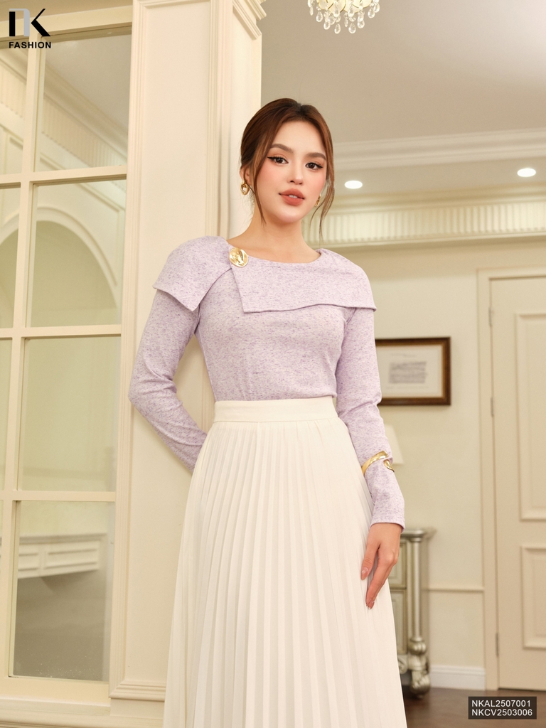 ÁO LEN DÀI TAY VAI CHUM NKAL2507001