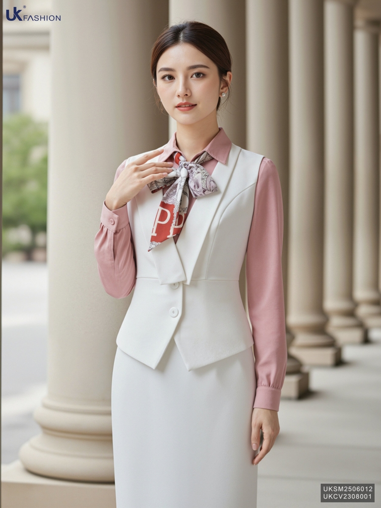 Gile cúc eo thanh lịch nữ tính UKSM2506012