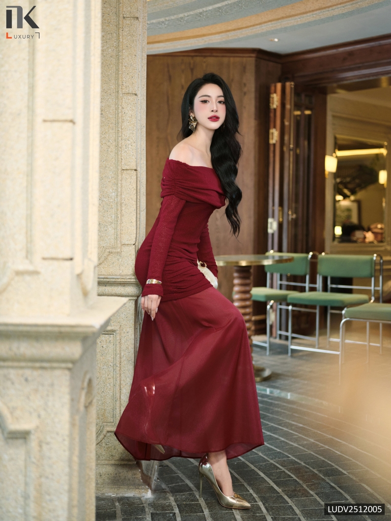 Đầm tiệc thiên kỳ sang chảnh, tôn dáng LUDV2512005