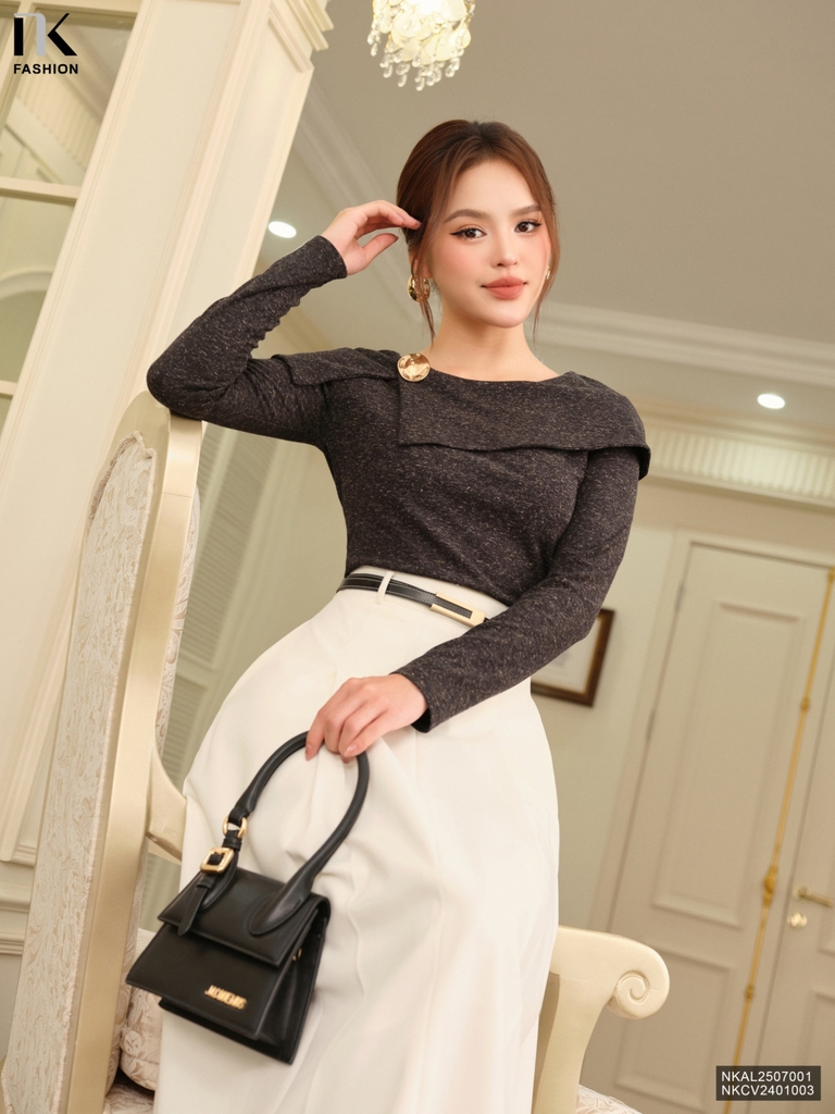 ÁO LEN DÀI TAY VAI CHUM NKAL2507001