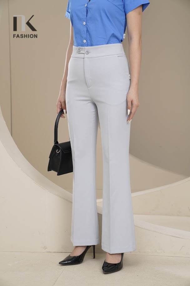 Quần Ống Loe 2 Cúc NKQU2302005