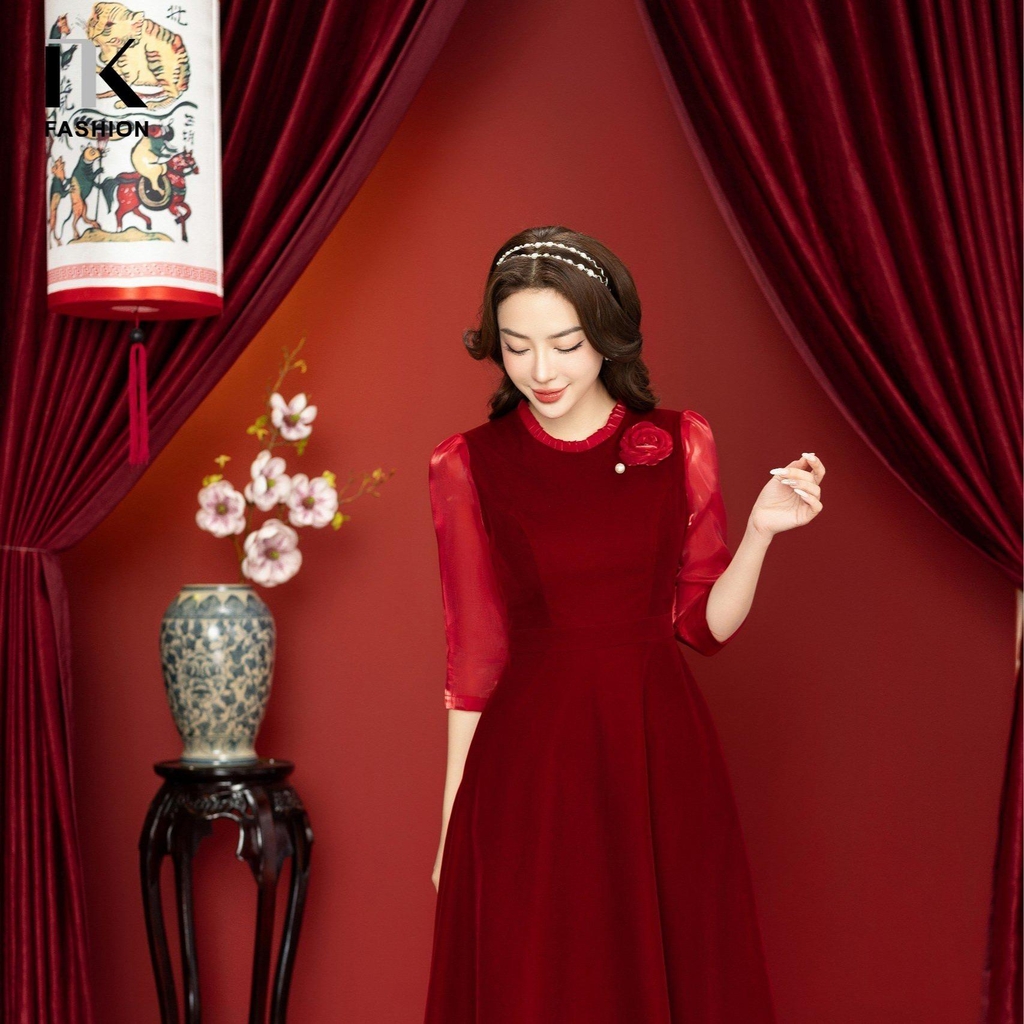 NK FASHION Hoa Mẫu Đơn Xiên Ngọc Phụ Kiện Cài Áo Đẹp Sang, Cao Cấp NKPK2312001