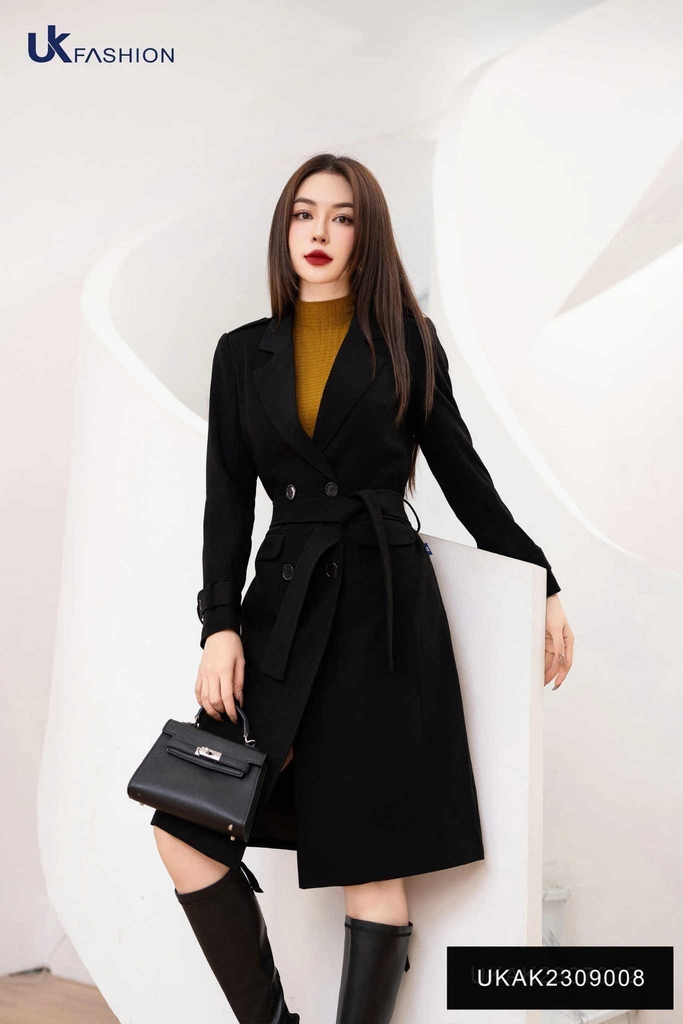 Áo Măng Tô Dáng Dài Thiết Kế Sang Trọng, Lịch Sự UKAK2309008
