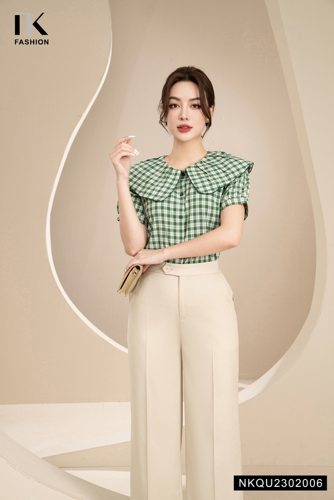 NK FASHION Quần Ống Rộng Quai  NKQU2302006