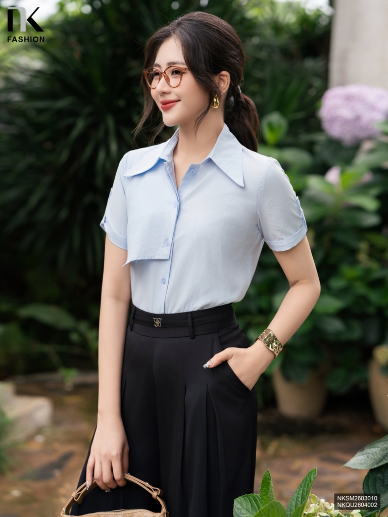 Sơ mi đô ngực, điểm nhấn phong cách, thời thượng NKSM2603010