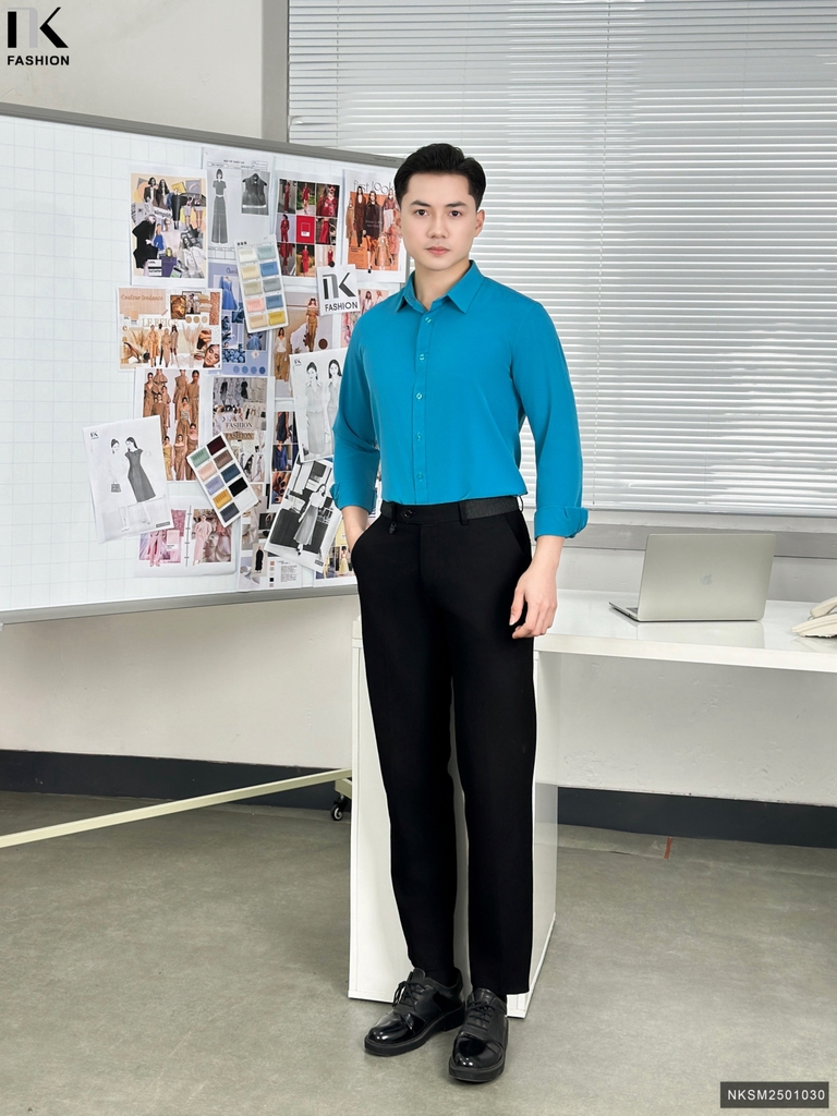 Sơ mi nam lịch sự, dễ phối đồ và ghép set đồng phục cùng áo nữ NKSM2501030