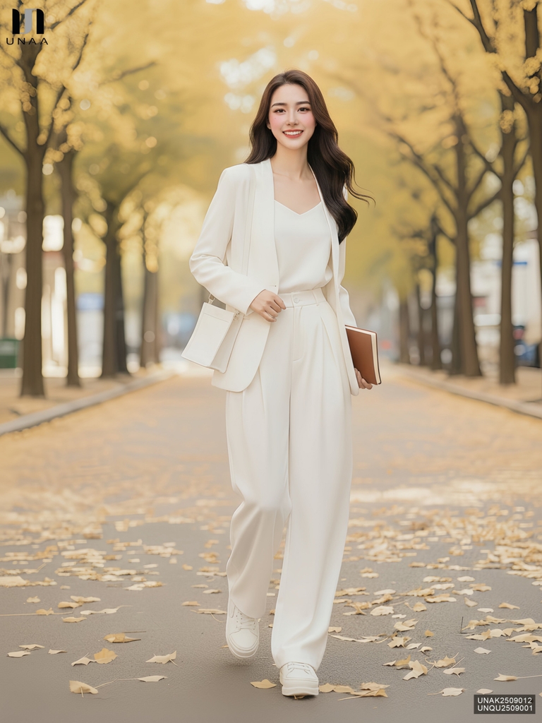 Quần ống rộng Unaa dễ mặc, thoải mái, mềm mịn UNQU2509001