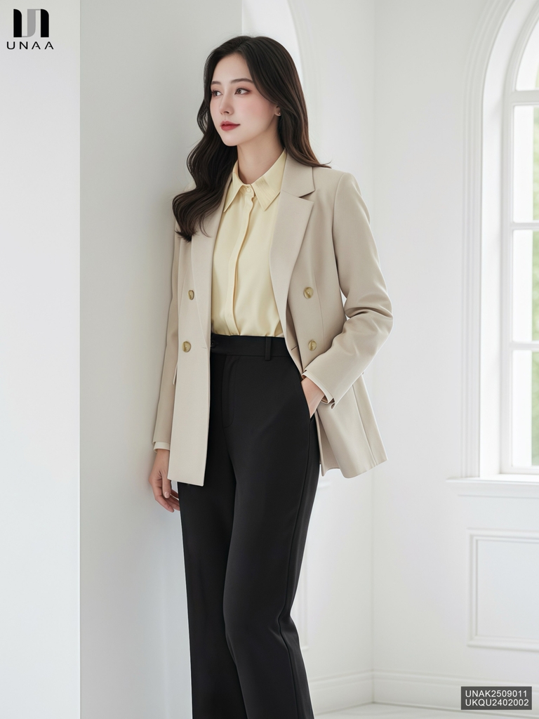 Áo khoác Blazer dáng rộng Unaa UNAK2509011