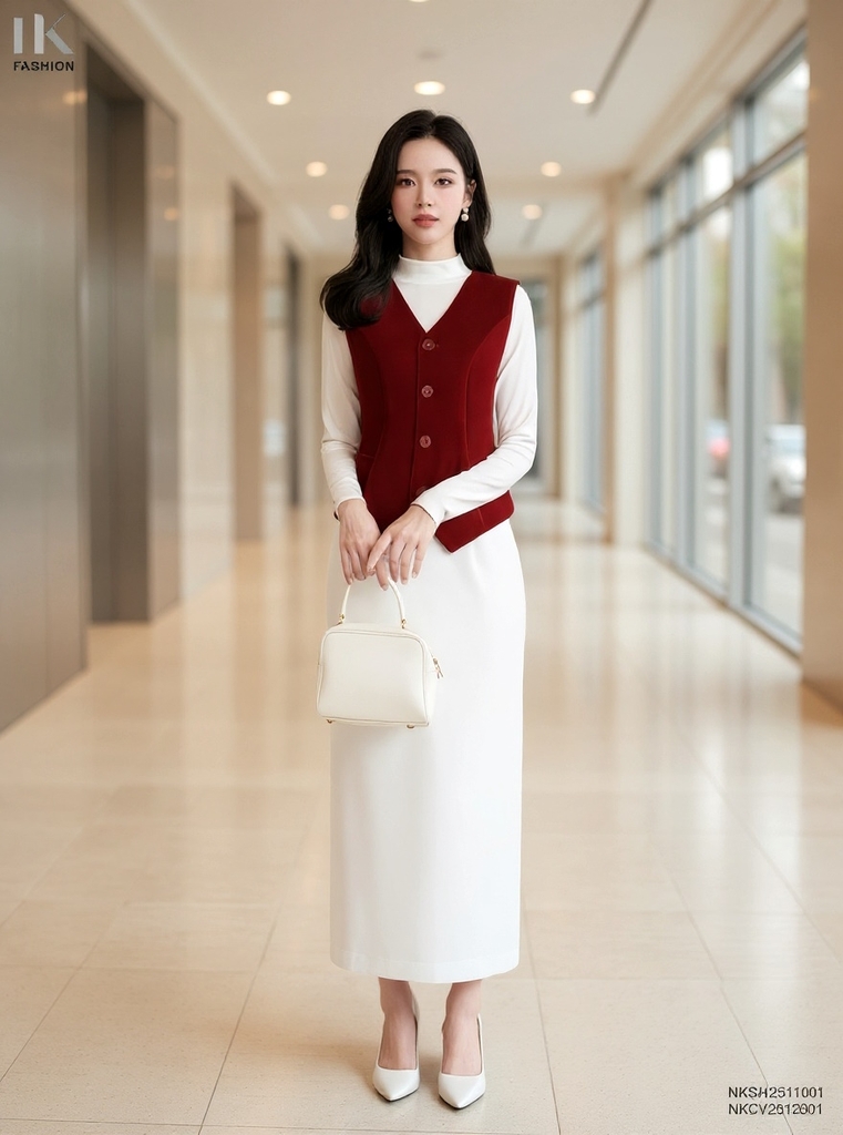 Áo Gile nhung cực sang, trẻ mà vẫn ấm áp NKSM2511001