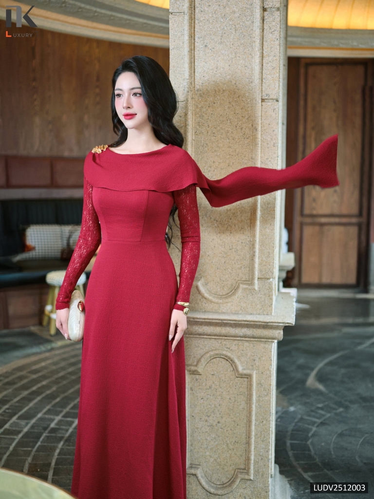 Đầm tiệc thiên hương cực sang mịn LUDV2512003
