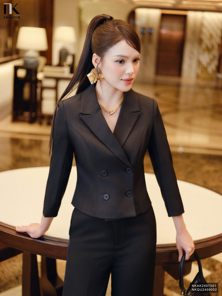 Vest tay lỡ 4 cúc 2 lớp dày dặn đẹp điệu NKAK2507001