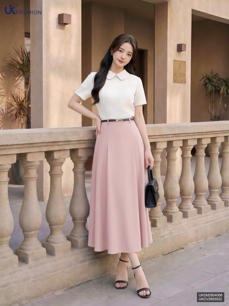 Sơ mi Linen cổ sen kiểu dáng mới, mềm mát, gọn dáng UKSM2604006