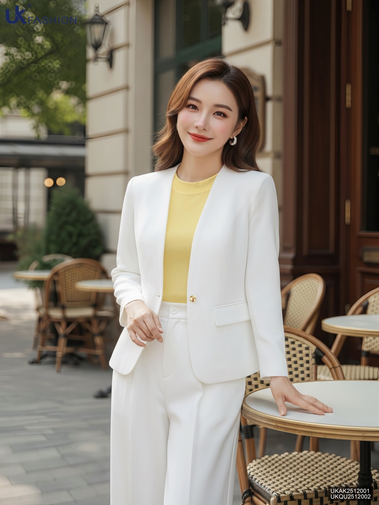 Áo khoác không cổ sang xịn UK UKAK2512001