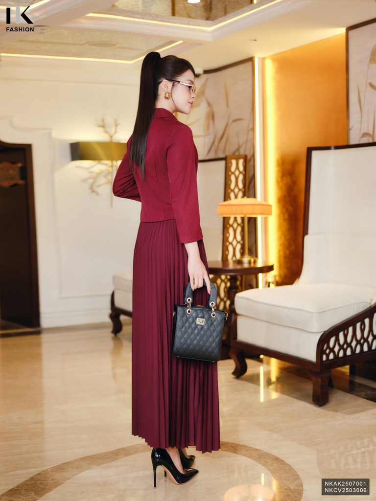 Vest tay lỡ 4 cúc 2 lớp dày dặn đẹp điệu NKAK2507001