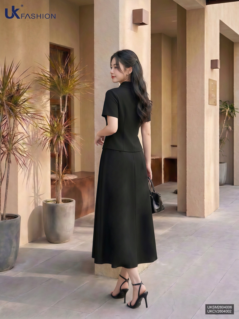 Sơ mi Linen cổ sen kiểu dáng mới, mềm mát, gọn dáng UKSM2604006