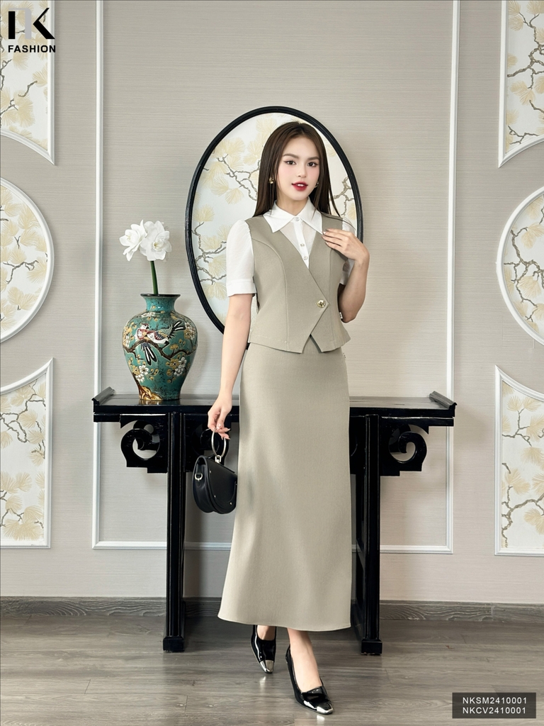 Chân Váy Suông Đuôi Cá  Nhẹ Nhàng, Dễ Mặc, Chất Vải Mềm NKCV2410001 ( Ko kèm áo + PK)