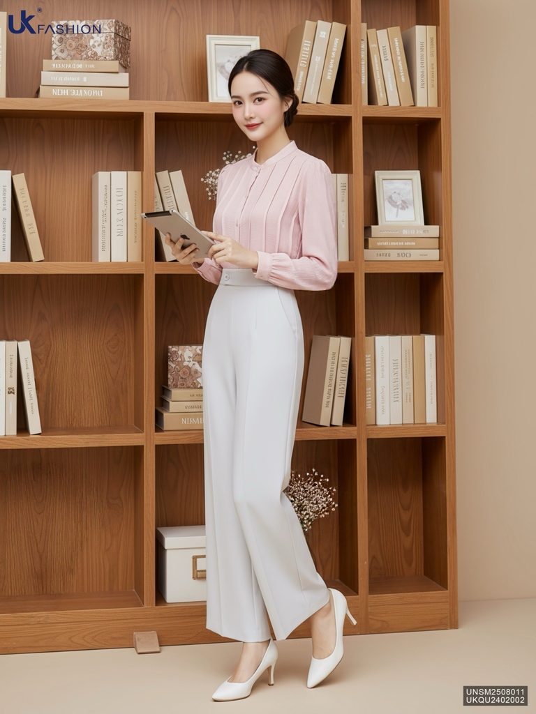 UK Fashion Quần Ống Suông Thoải Mái, Dễ Phối UKQU2402002