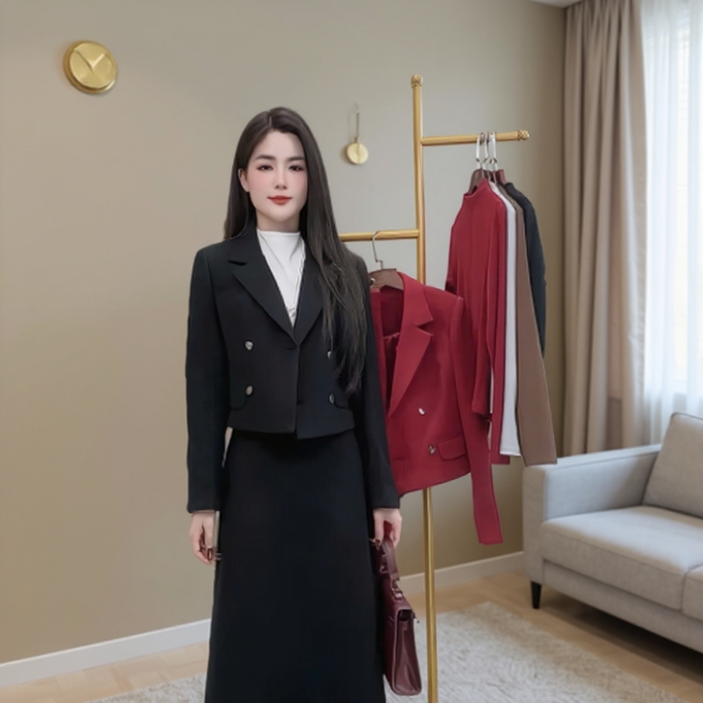 Áo khoác dạ cổ vẻ giao cúc đẹp mà ấm áp NKAK2511008