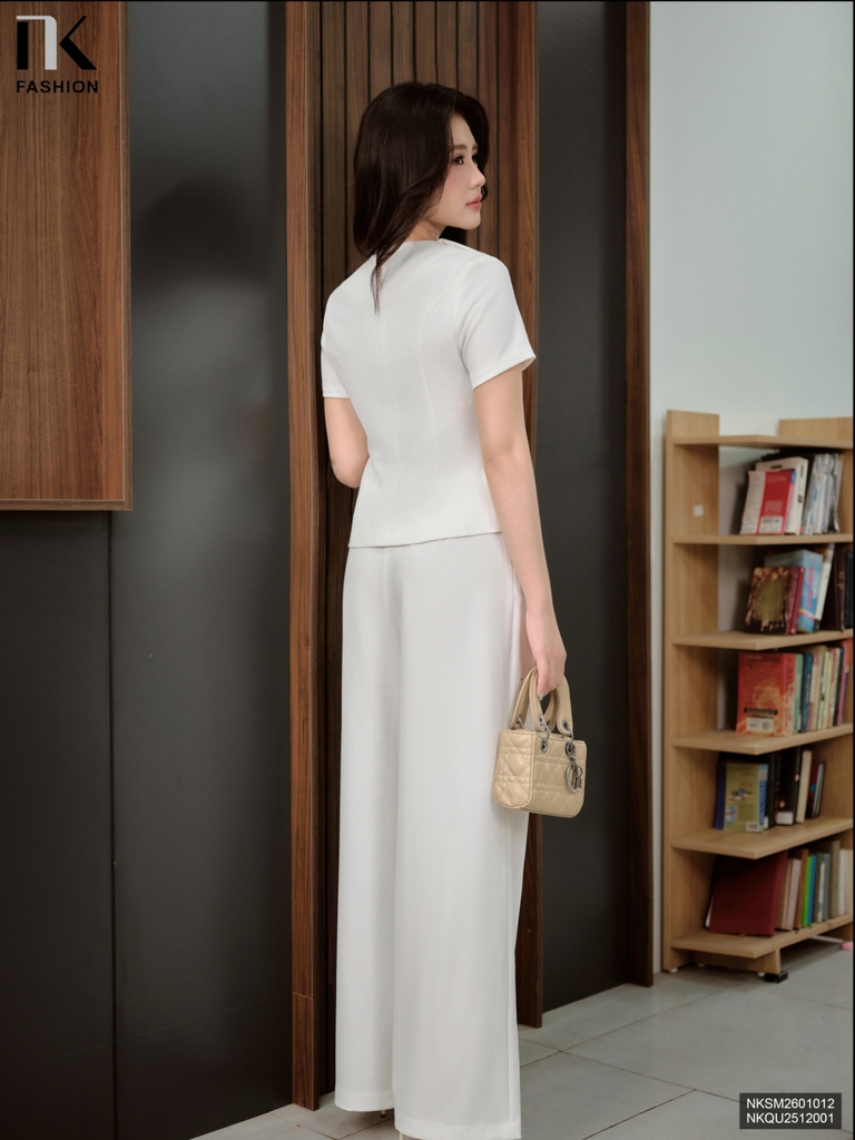 Ki giả cổ ve đơn 2 lớp dịu dàng NKSM2601012