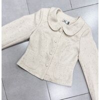 Áo  Dạ Text Cổ Sen Giao Cúc NKFAK2311010 Thời Trang NK Fashion Trẻ Trung Phong Cách Hàn Quốc, Chất Liệu Dày Dặn, Mịn, Dễ Phối Đồ