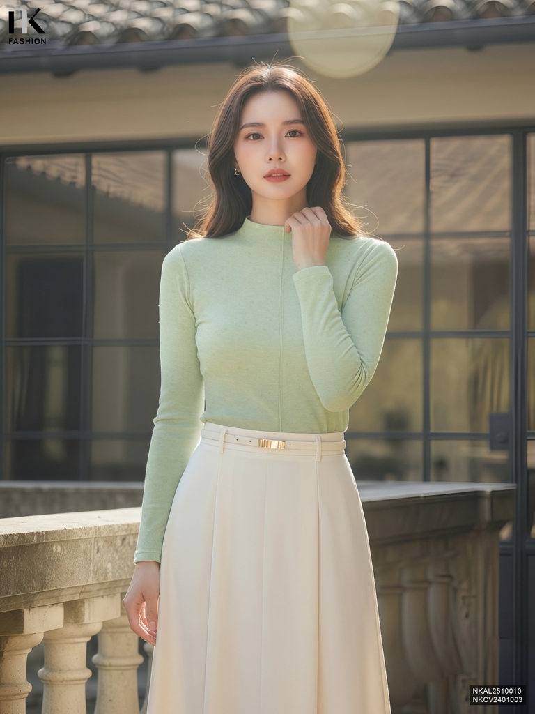 Áo giữ nhiệt len phảy mới lạ NKAL2510010