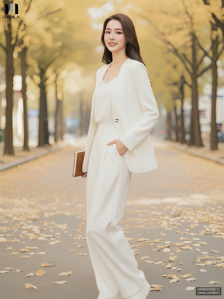 Quần ống rộng Unaa dễ mặc, thoải mái, mềm mịn UNQU2509001