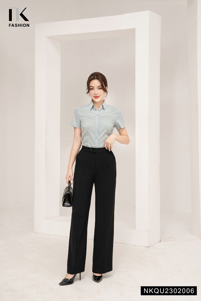 NK FASHION Quần Ống Rộng Quai  NKQU2302006