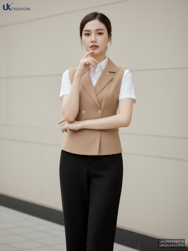 Ghile cổ ve giao cúc đôi thanh thoát, lịch sự UKSM2506018