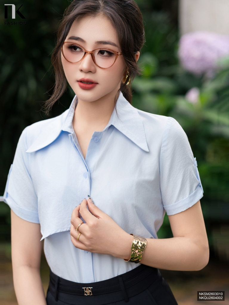 Sơ mi đô ngực, điểm nhấn phong cách, thời thượng NKSM2603010