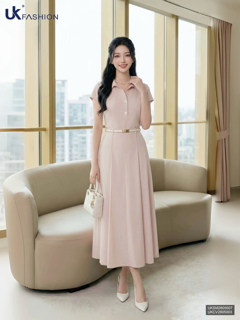 Chân váy đũi chéo Lady UKCV2605003 ( Chân váy rời không kèm áo/PK )