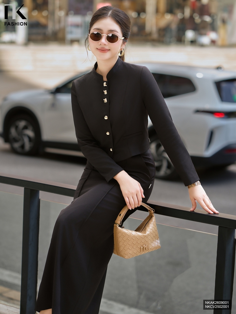 Áo khoác cổ tàu cúc Trendy NKAK2609001 ( Áo khoác rời không kèm SM/AL/AT/QU/CV/PK )