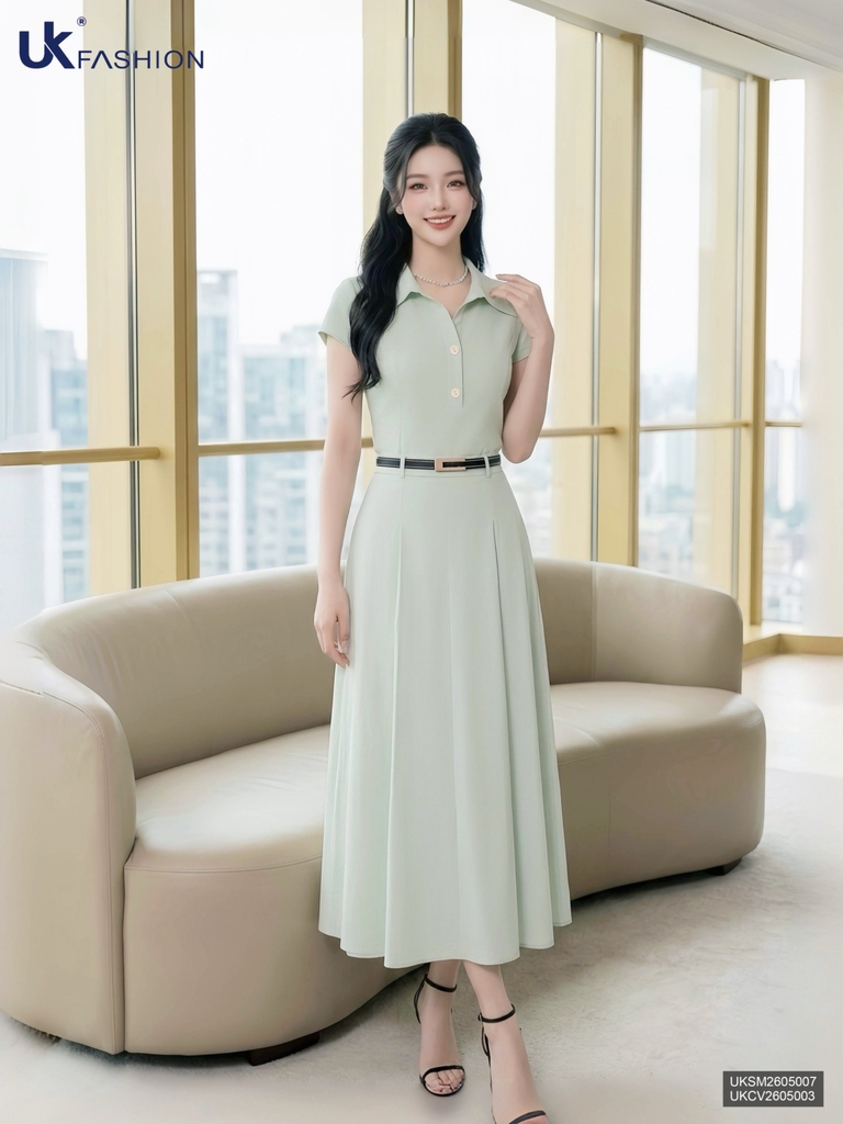 Chân váy đũi chéo Lady UKCV2605003 ( Chân váy rời không kèm áo/PK )