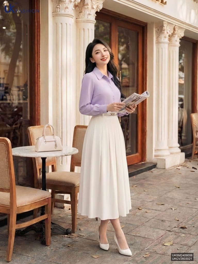 Chân váy xếp ly trend dễ mặc, dáng đẹp UKCV2603021