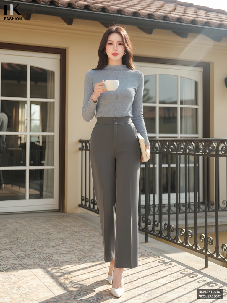 Áo giữ nhiệt len phảy mới lạ NKAL2510010