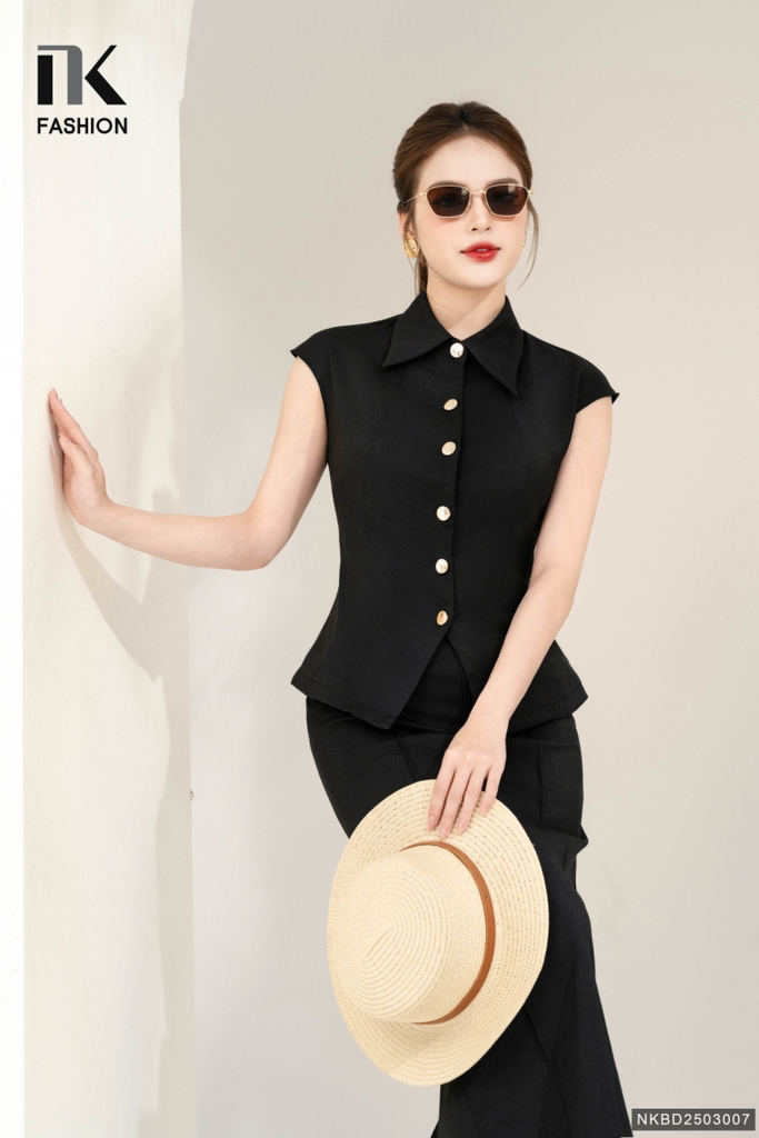 Set Cổ Đức Vai Chờm Và Chân Váy Bút Chì Dài Thời Trang, Sang Trọng NKBD2503007