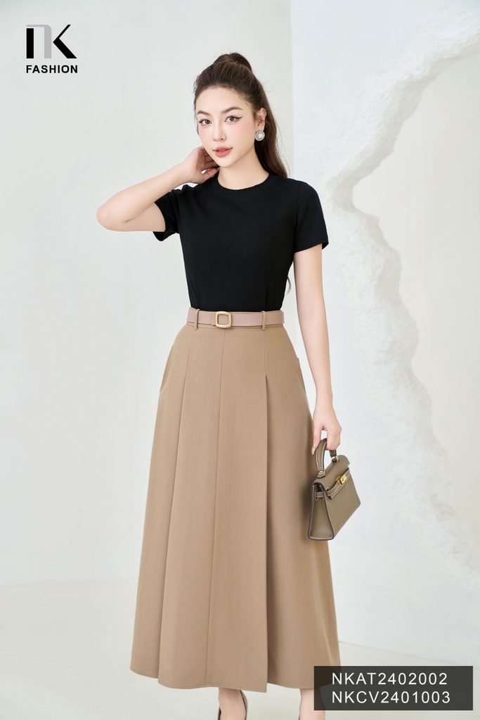 Thắt Lưng, Đai Da Chữ Nhật Ánh Đồng Nữ NK Fashion Bản Nhỏ, Đẹp Dây, Nịt Quần Áo Nữ Nhỏ Xinh Hàn Quốc NKPK2312003